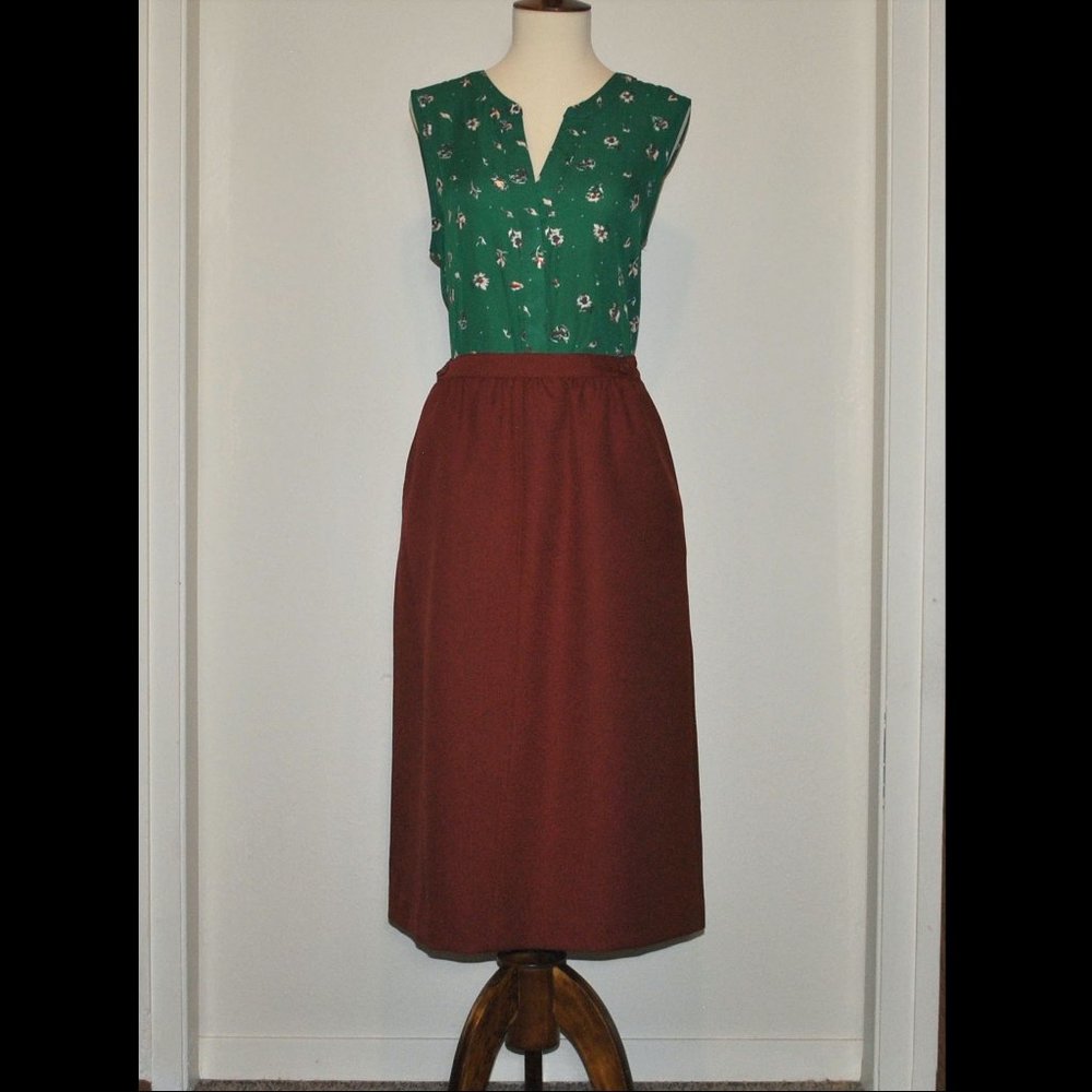 Haberdashery Personal Petites Midi Skirt Size 8P
